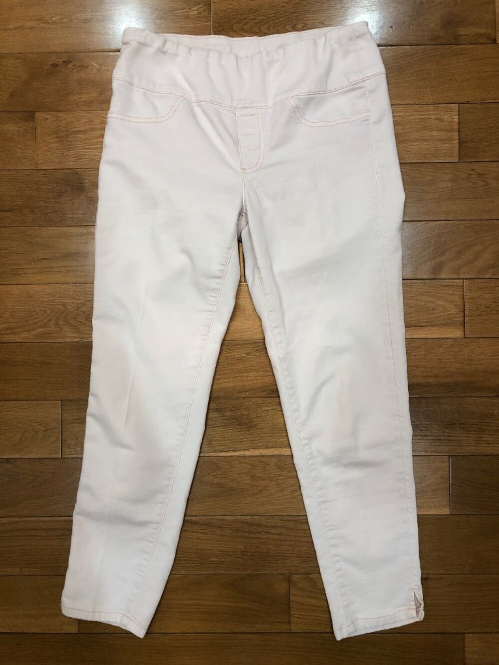 Lior Paris Pale Pink Skinny Leg  Cropped Leggings Size USA 4